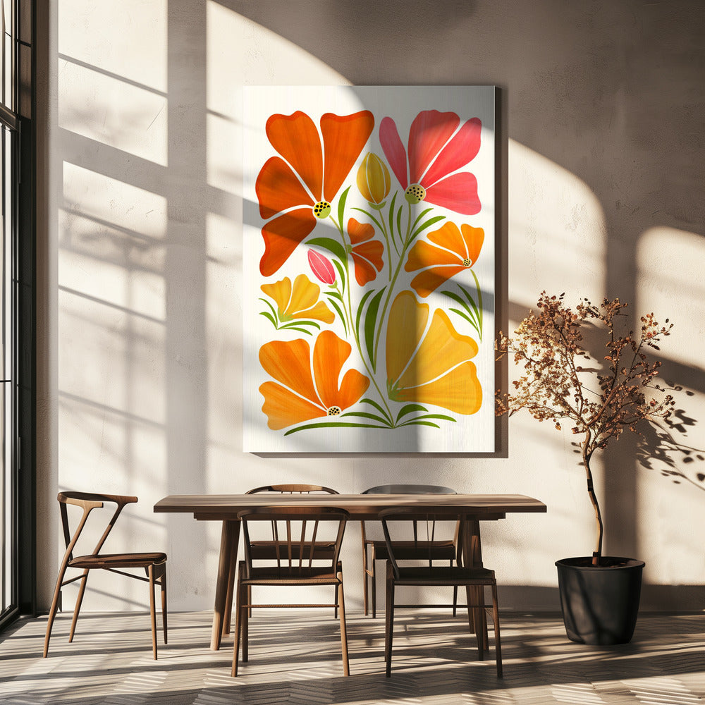 Fiori selvatici primaverili | Stampe su Tela