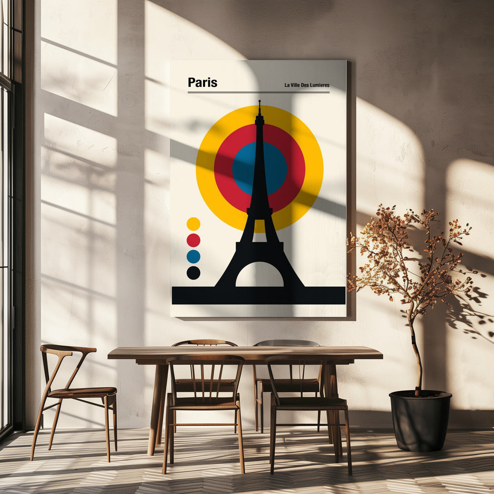 Affiche rétro Tour Eiffel de Paris | Toile