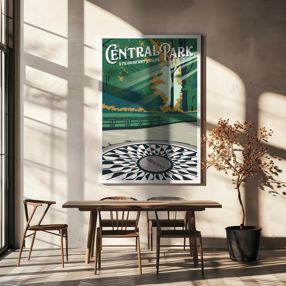 Affiche de voyage Central Park New York | Toile