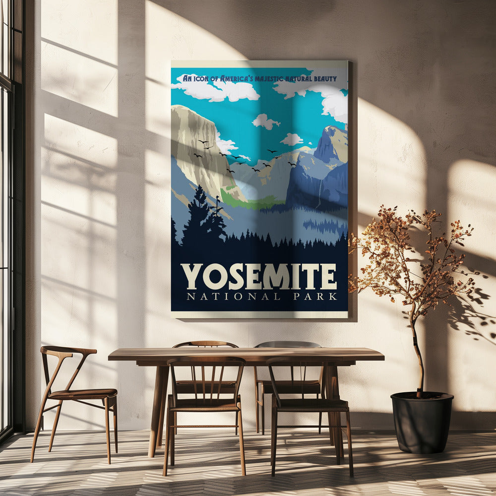 Park Narodowy Yosemite – wydruk podróżny | Wydruki na łótnie
