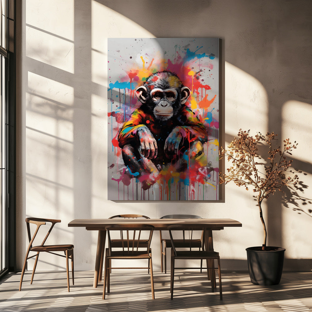 Affen-Pop-Art | Leinwand-Bilder