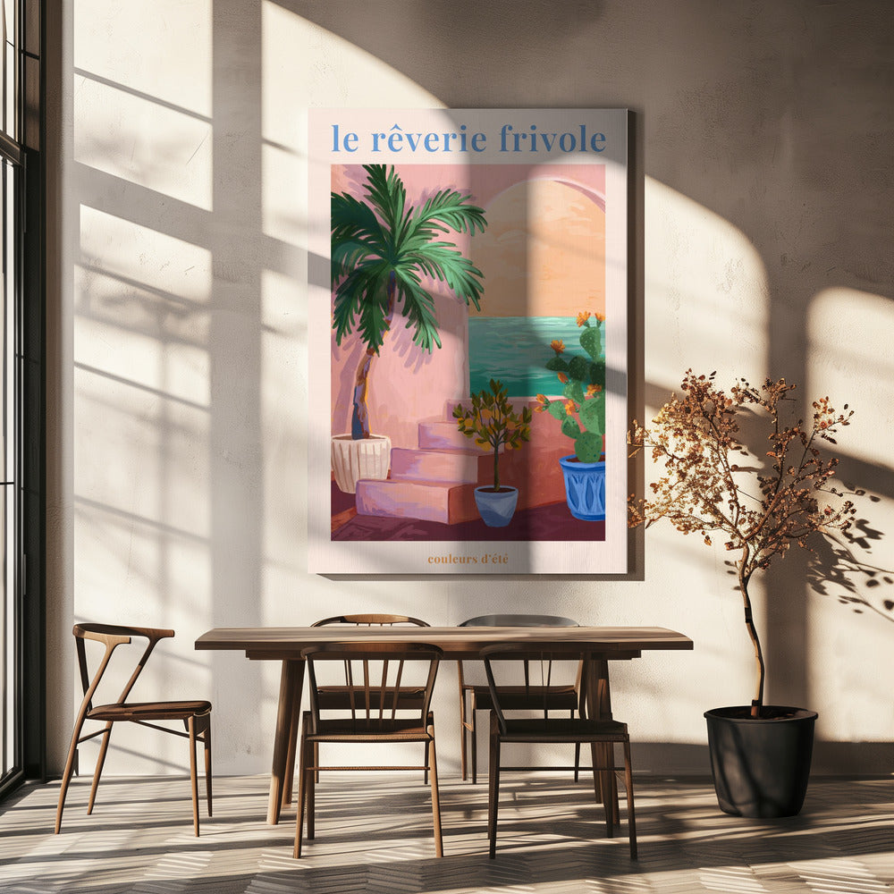 La Rêverie Frivole - Palmier | Toile