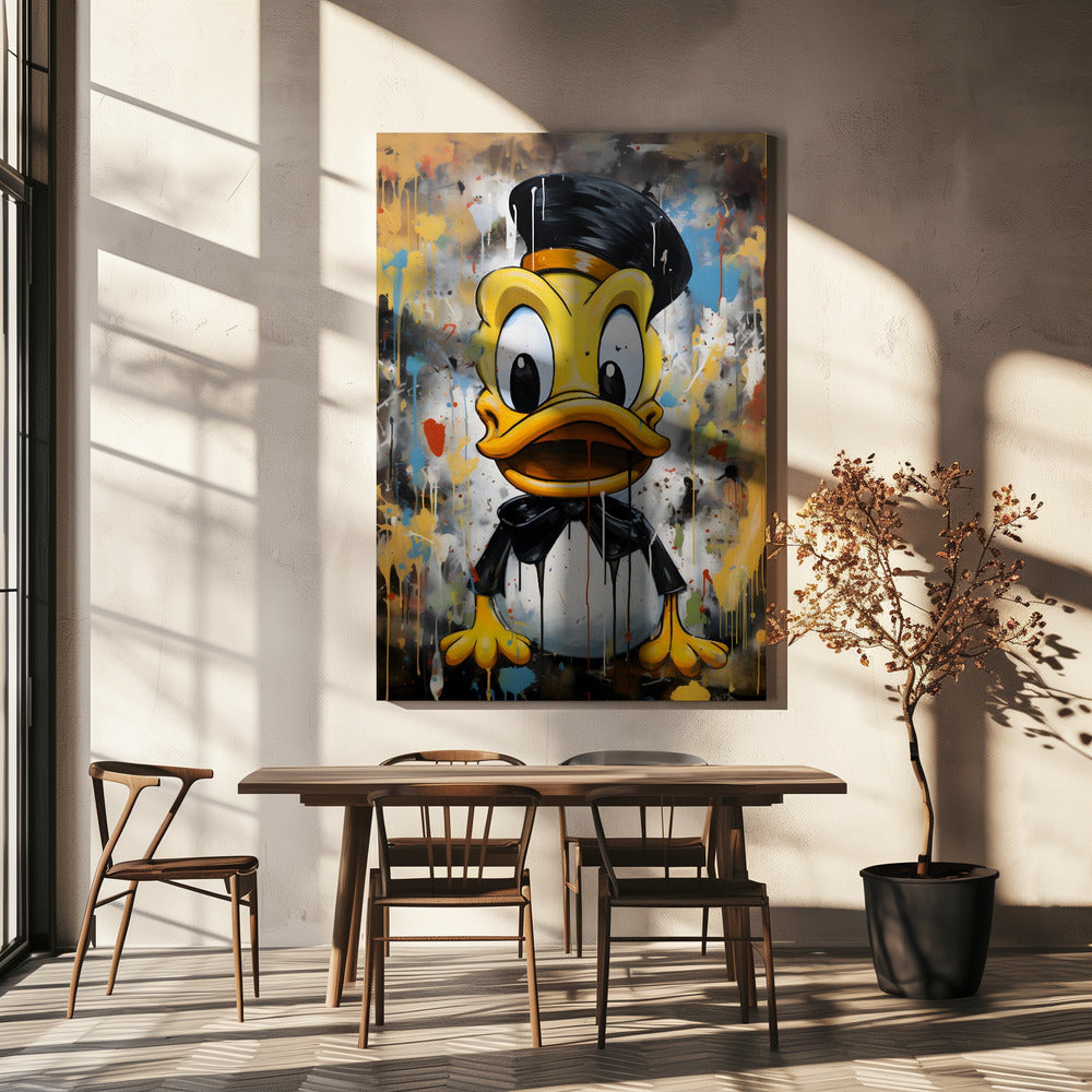 Streetart-Ente | Leinwand-Bilder