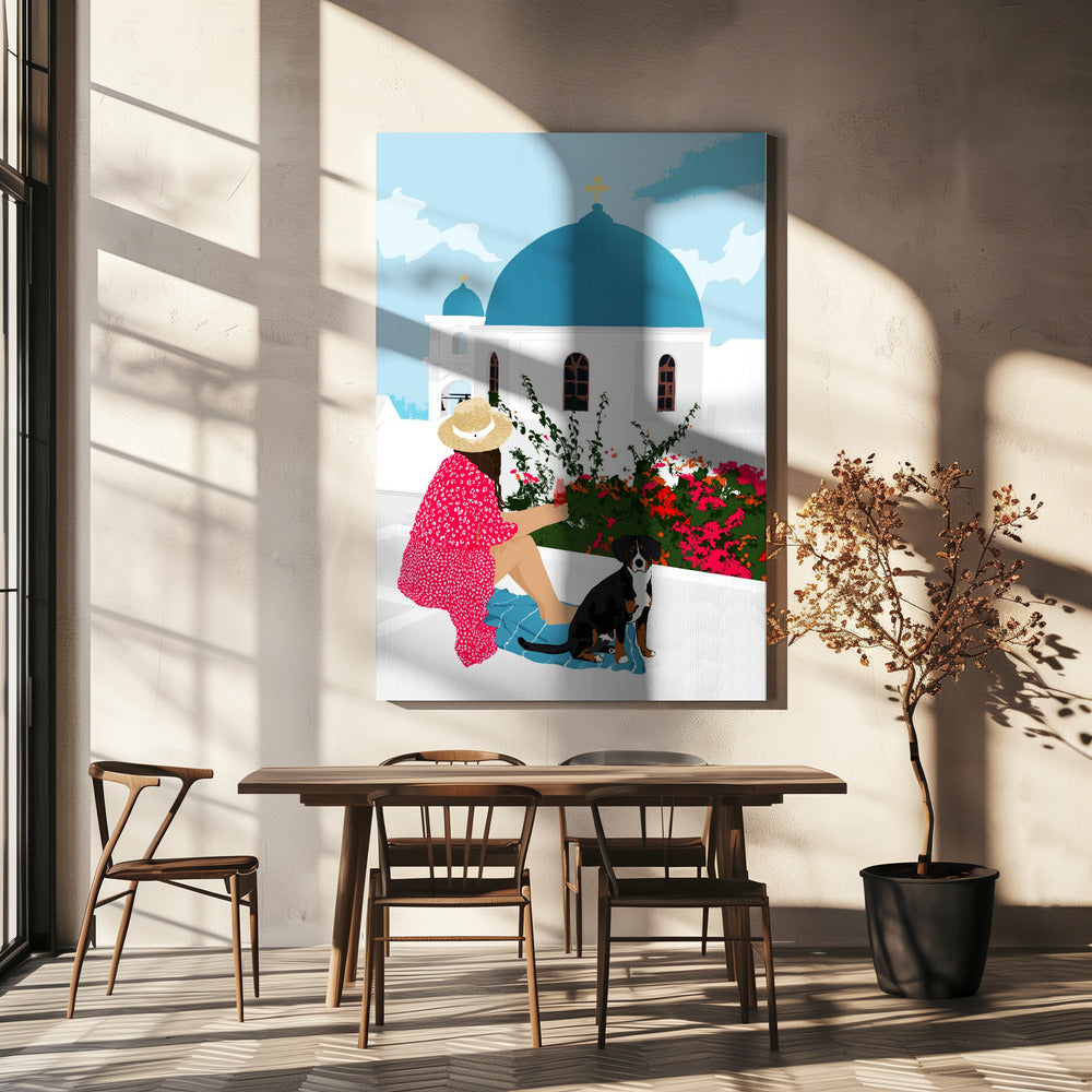 Séjour grec | Tableaux sur Toile