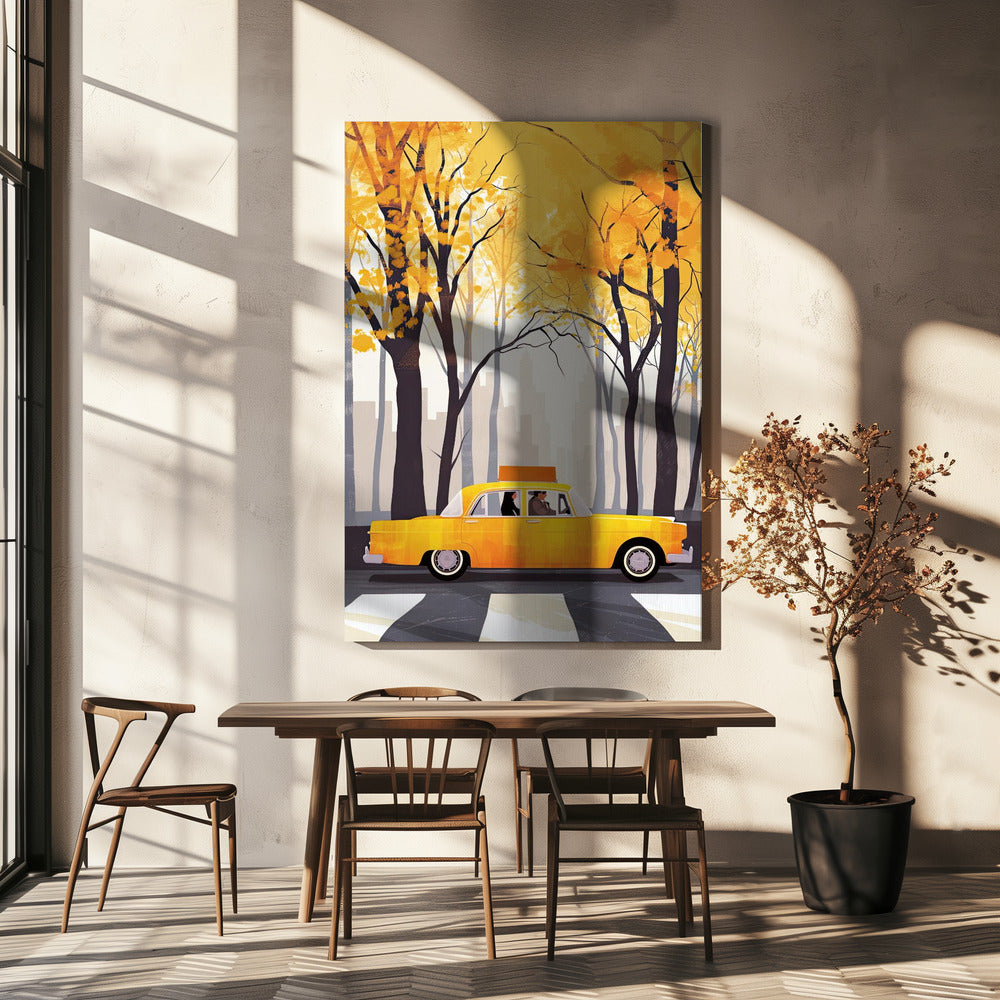 Pintura digital en acuarela de la ciudad de Nueva York (6) | Impresiones en Lienzo