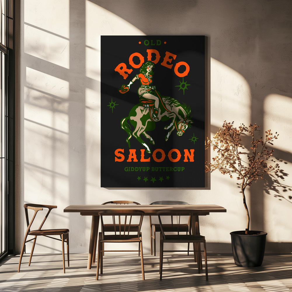 Cowgirl du Old Rodeo Saloon : Giddyup Buttercup | Toile