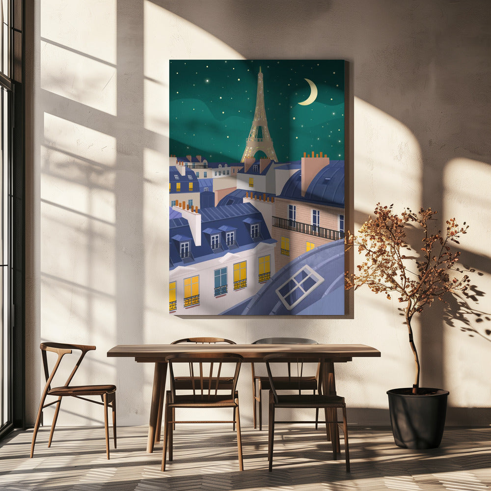 Paris la nuit | Tableaux sur Toile
