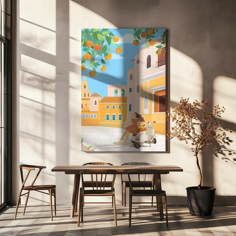 Oranges de Séville, Espagne | Toile