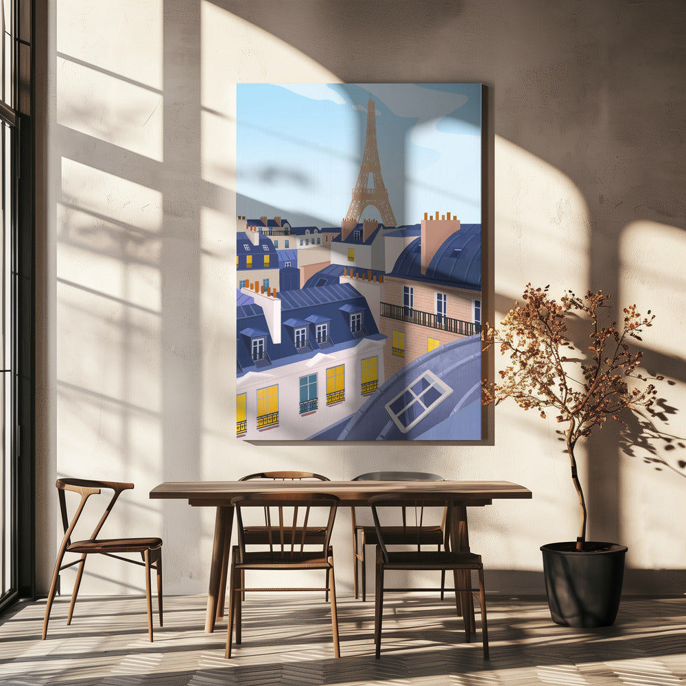 Les toits de Paris | Tableaux sur Toile
