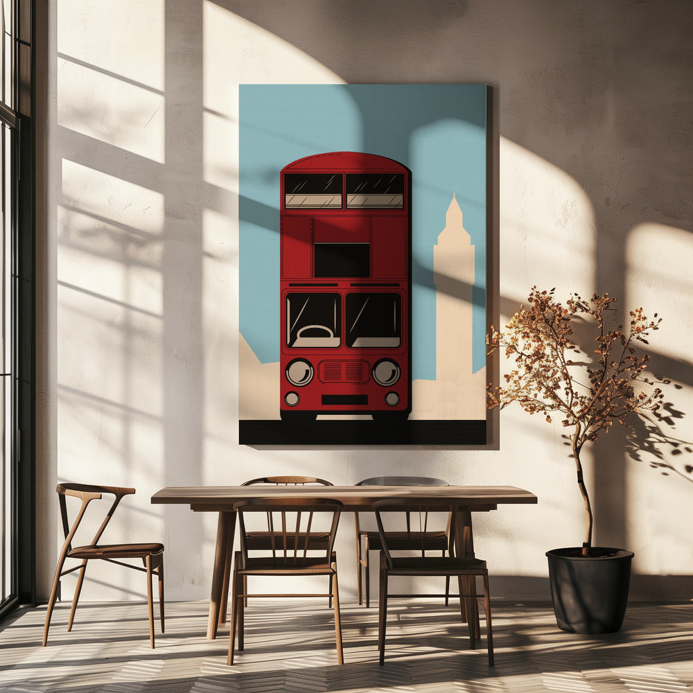 Bus londonien | Toile
