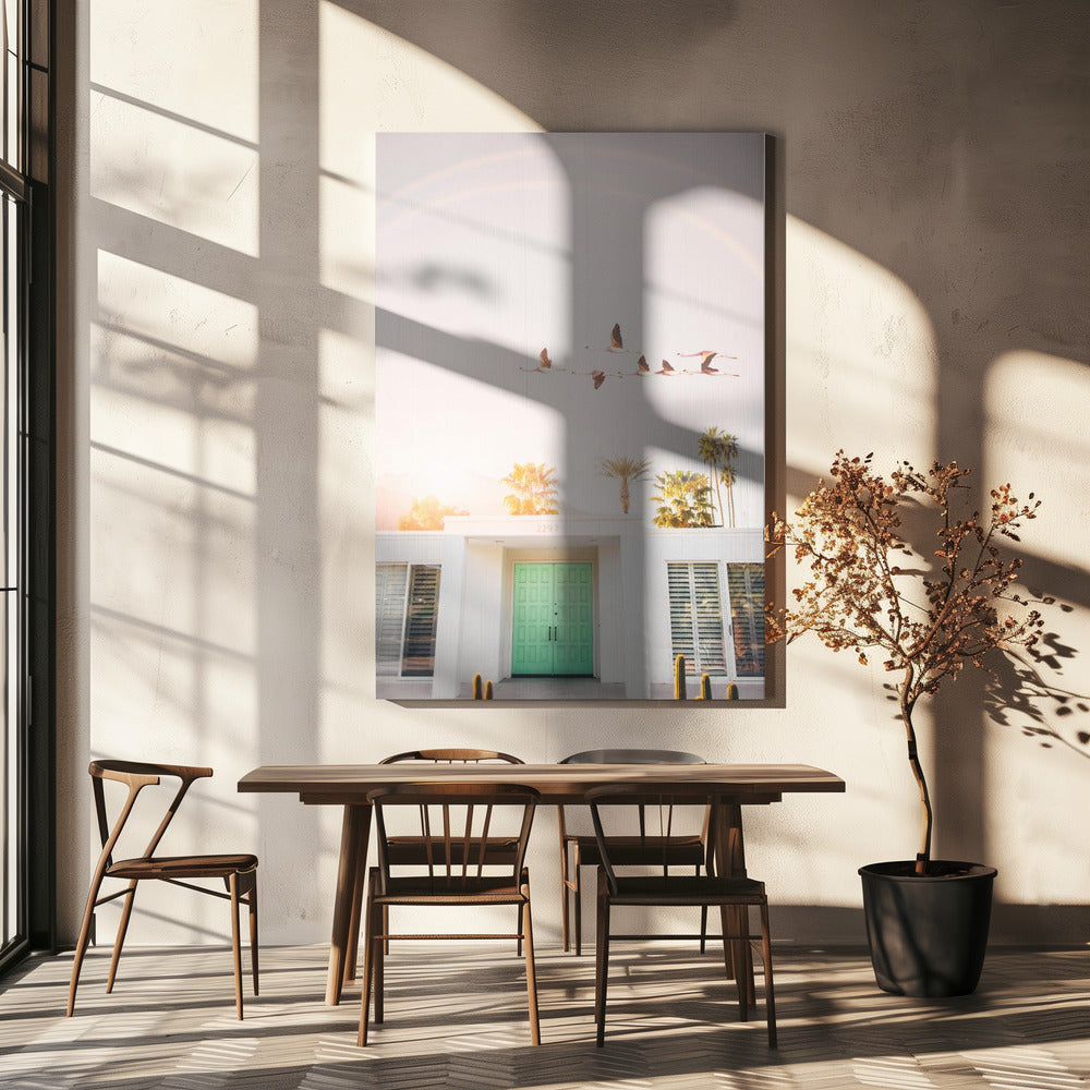 Flamants roses à Palm Springs | Toile