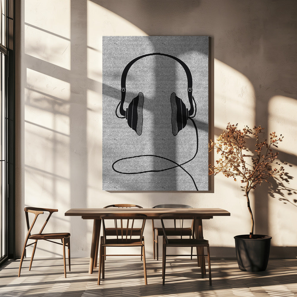 Par svarta hörlurar | Canvas