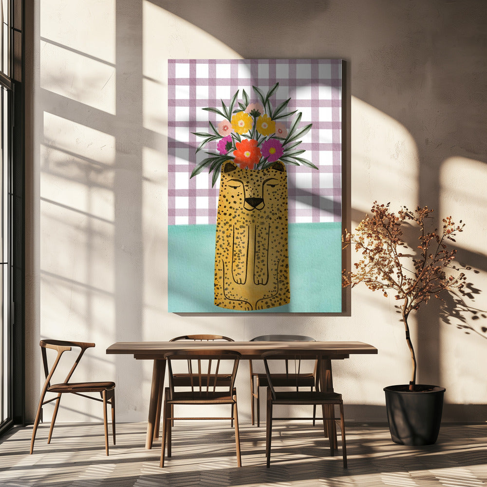 Leopard and florals | Canvas