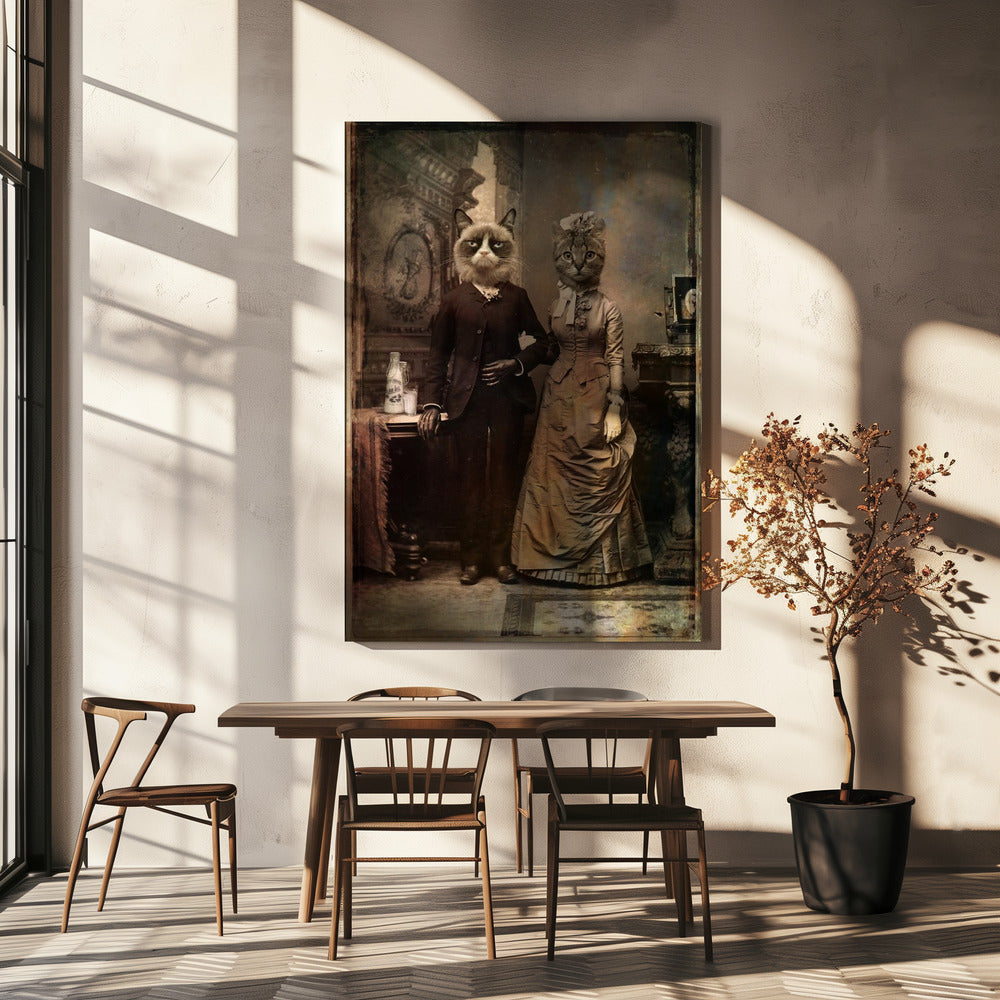 Couple de chats | Toile