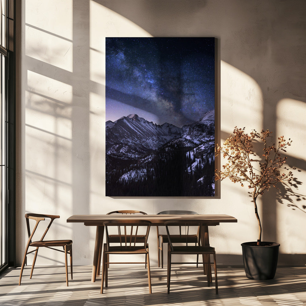 Voie lactée au-dessus de Longs Peak | Canvas