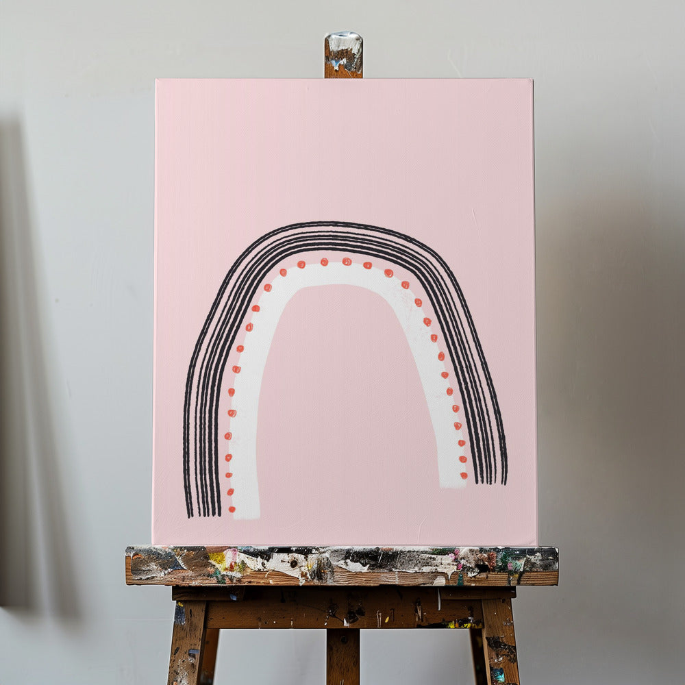 Arch with Black Lines | Canvas