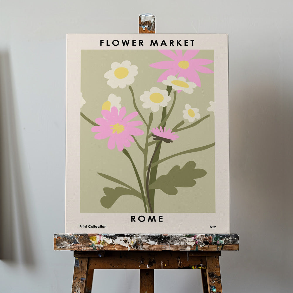 Blomstermarkedet i Roma | Lerretsbilder