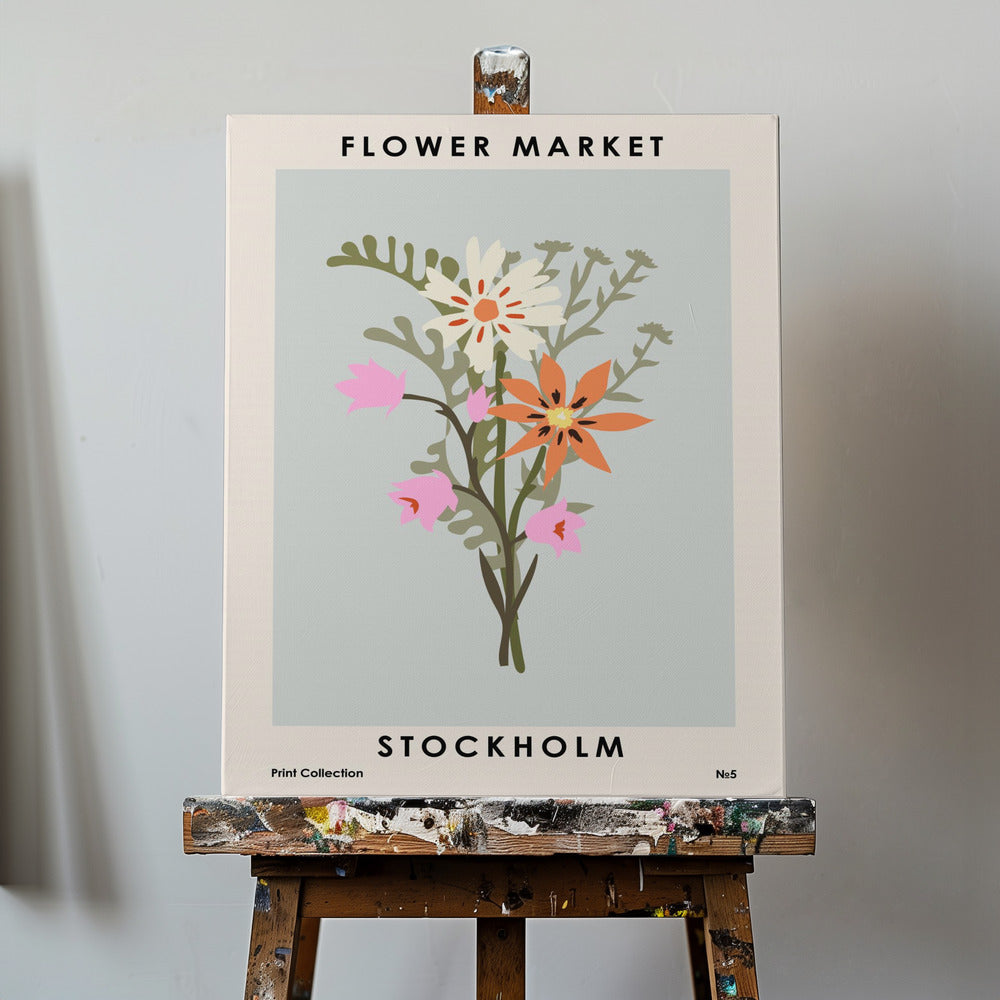 Blomstermarkedet Stockholm | Lerretsbilder