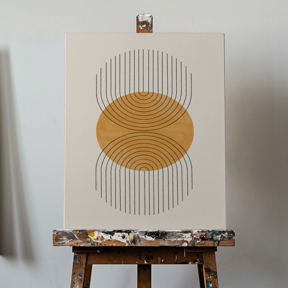 Pointe parfaite jaune | Tableaux sur Toile