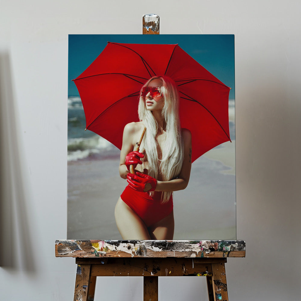 Det röda paraplyet | Canvas