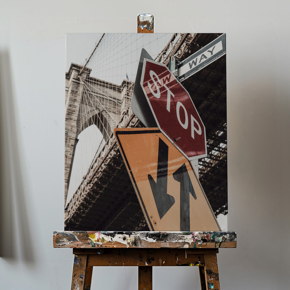 Brooklyn Bridge Stoppested | Lærredsbilleder