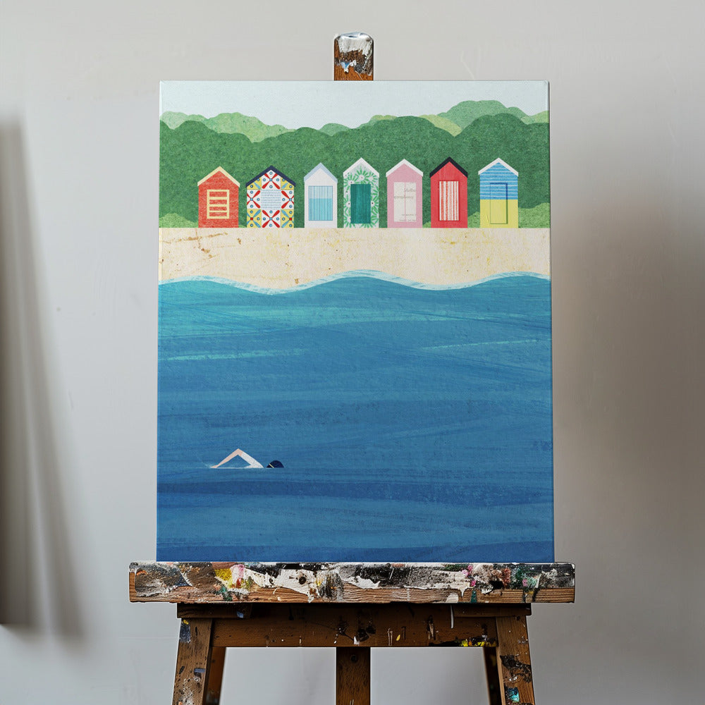 Cabañas de playa | Impresiones en Lienzo