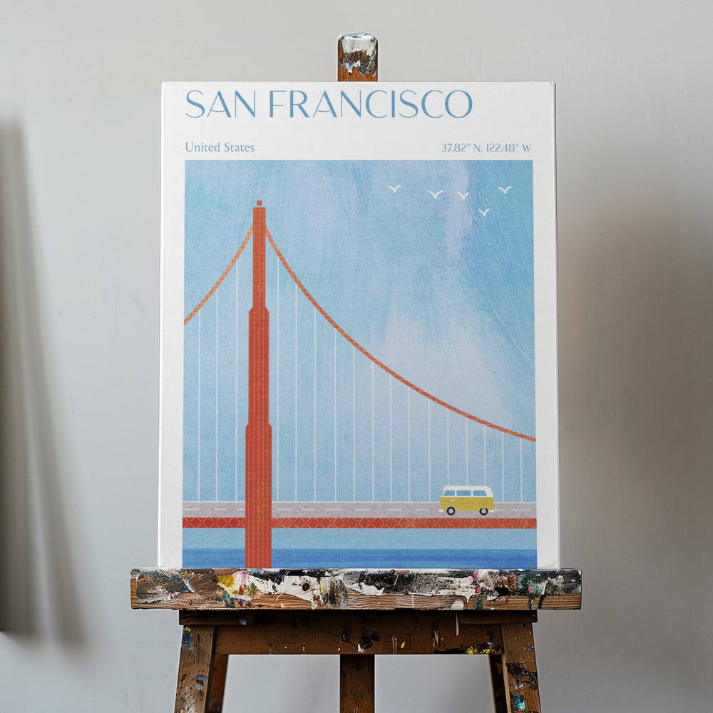 San Francisco, Most Golden Gate | Wydruki na łótnie