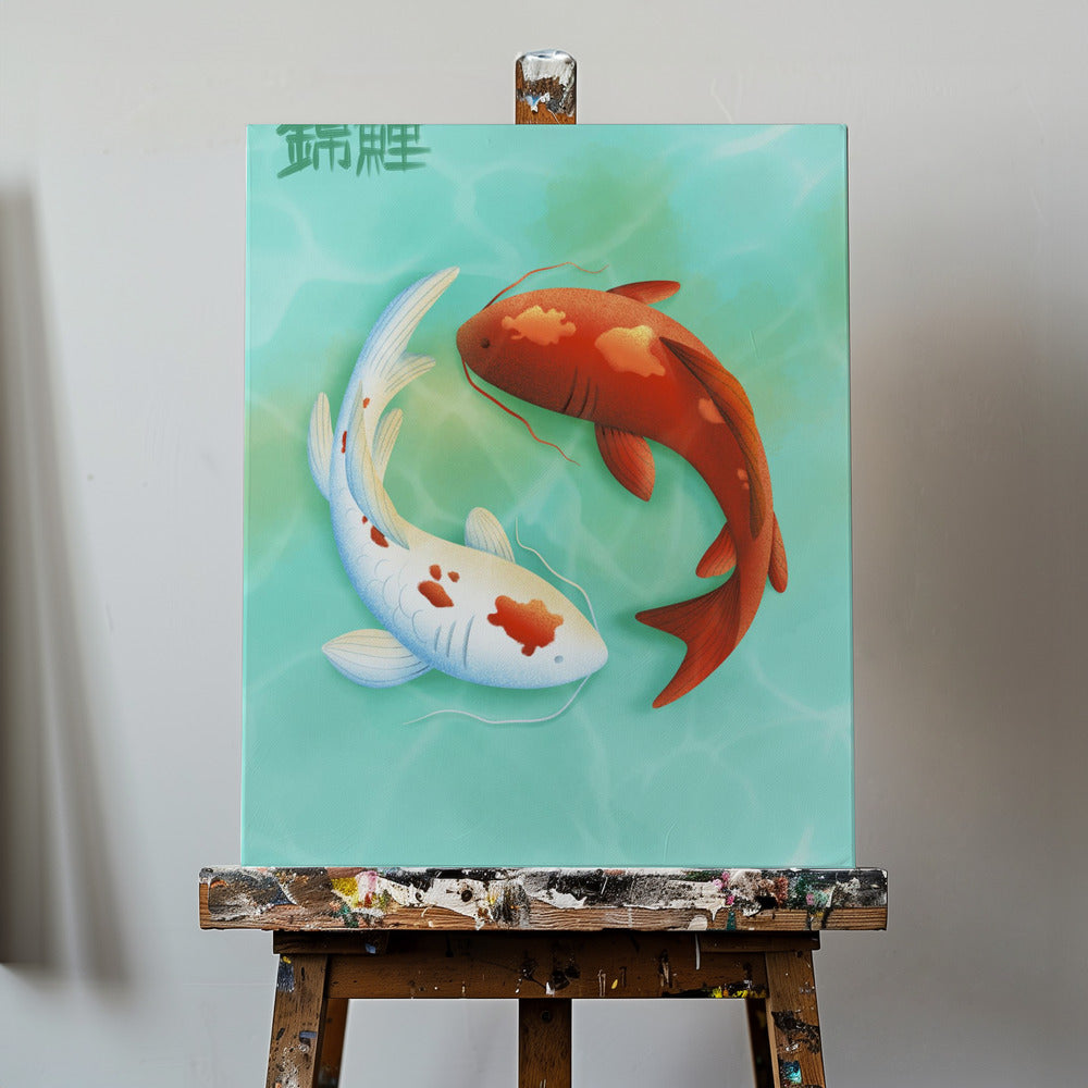 Koi-kärlek | Canvas