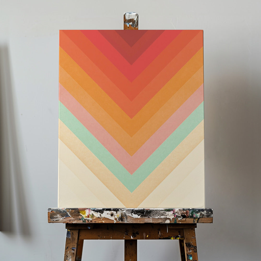 Rainbow Chevrons | Canvas