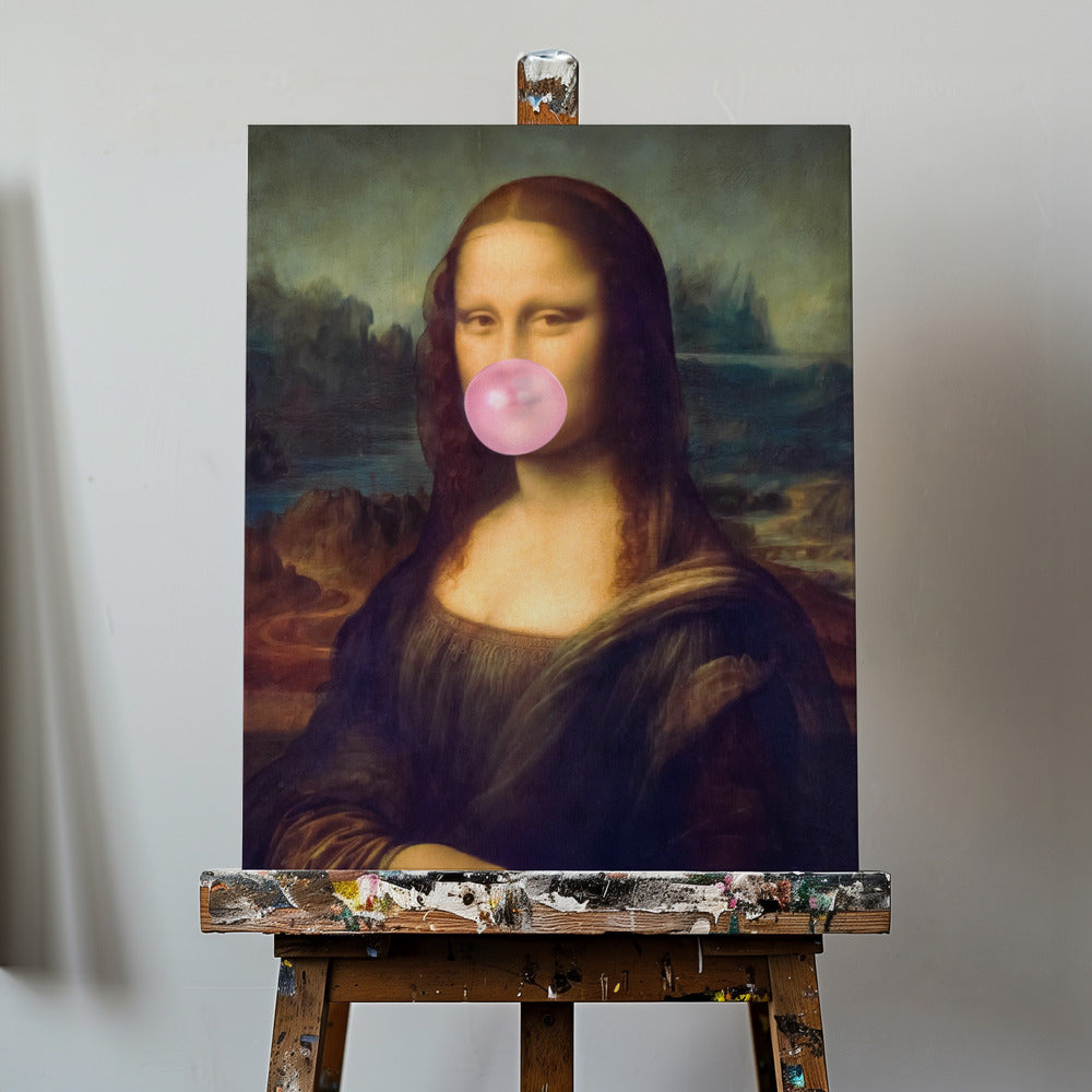 Mona Lisa Kaugummi | Leinwand-Bilder