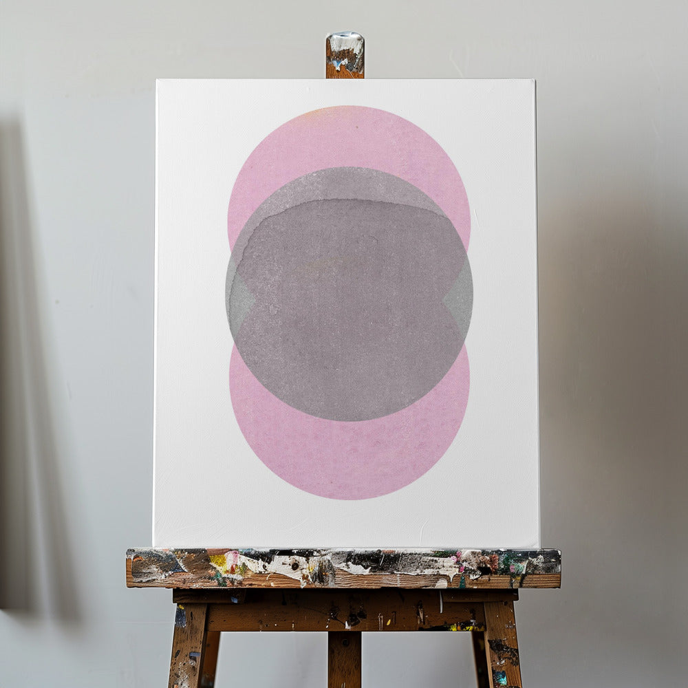 Graurosa Kreise | Leinwand
