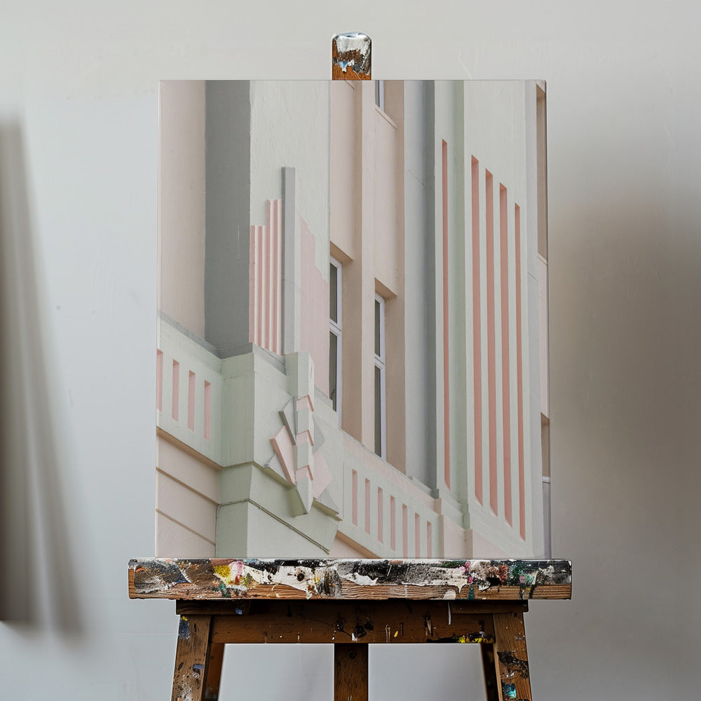Pastel Facade Geometry | Canvas