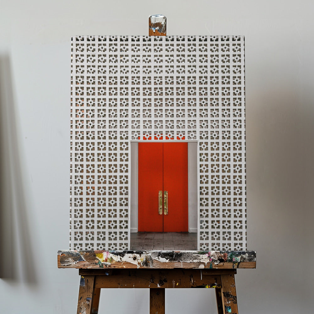 Vibrant Orange Door | Canvas