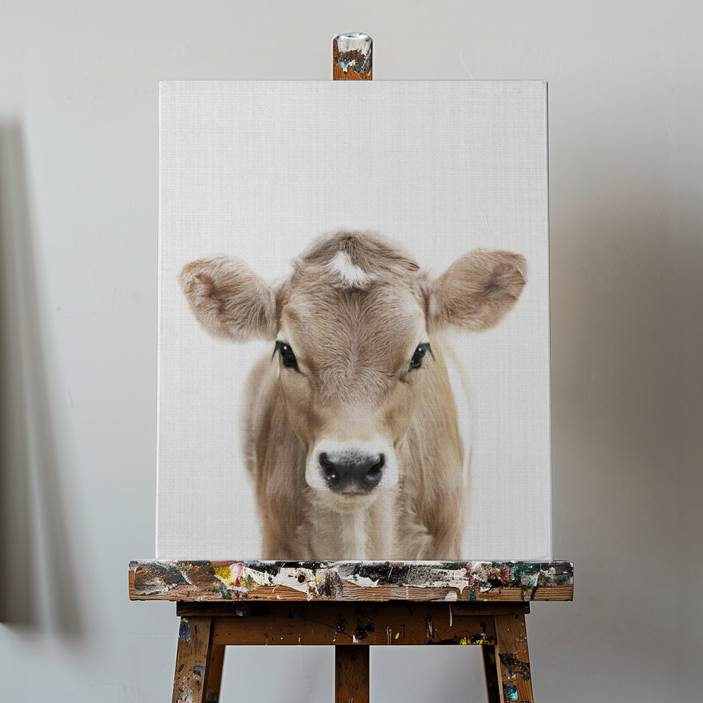 Peekaboo Baby Cow | Canvas