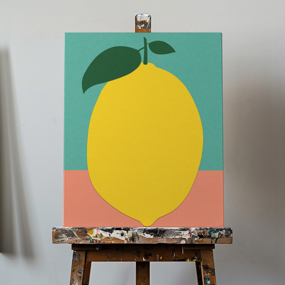 Citron med två blad | Canvas