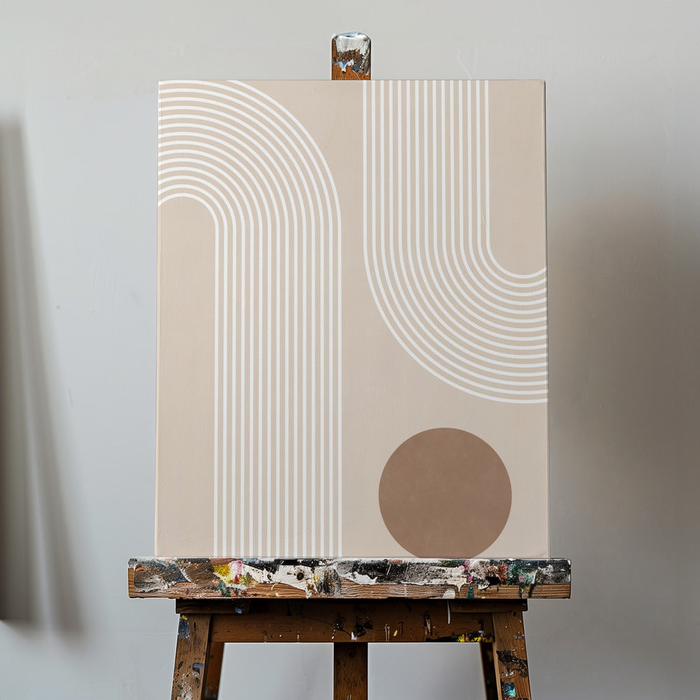 Beige båge Poster | Canvas