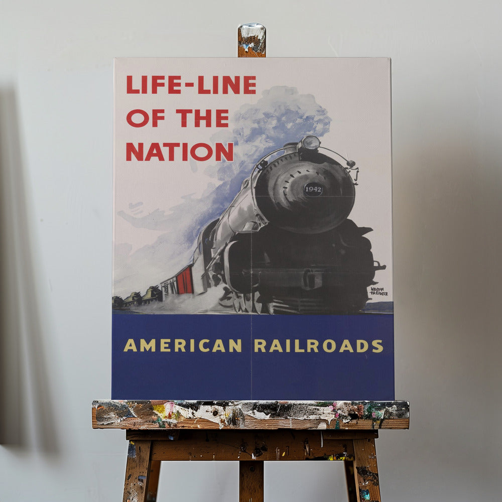 Ferrocarriles americanos: Línea vital de la nación | Impresiones en Lienzo