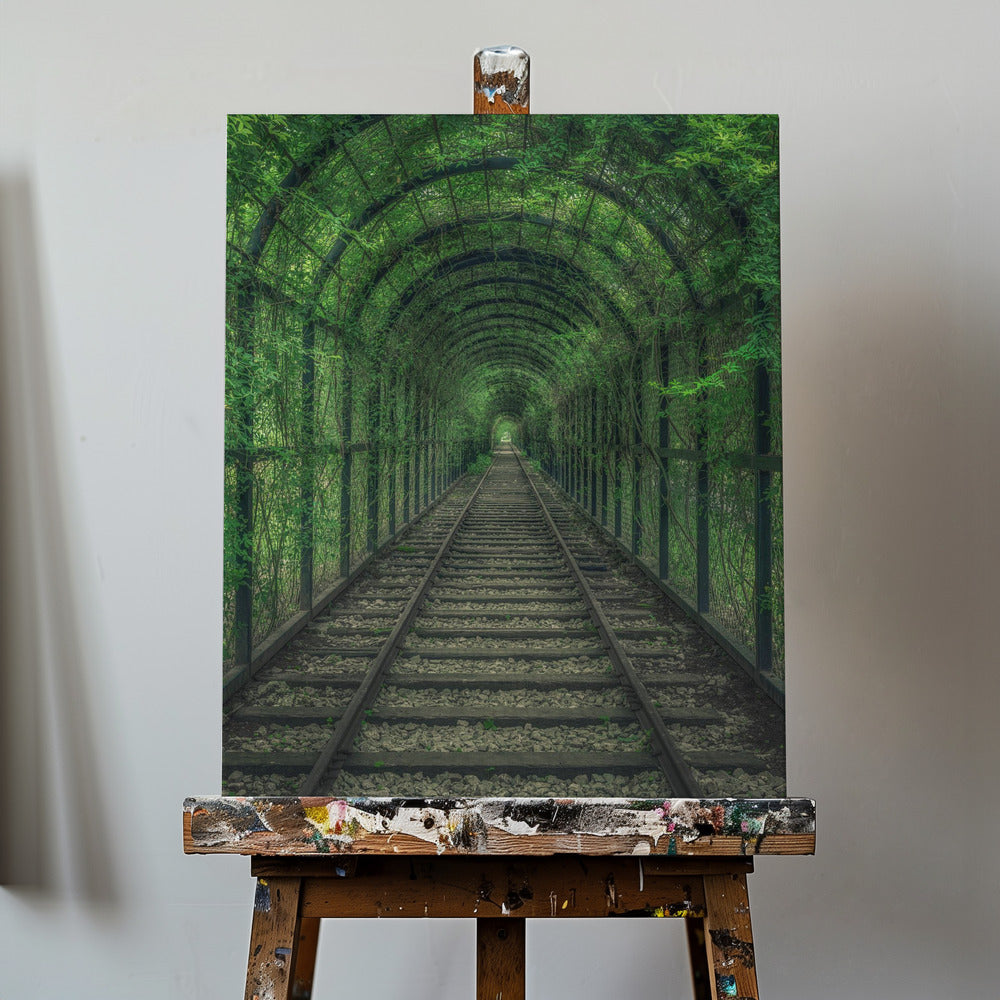 Tunnel vert | Tableaux sur Toile