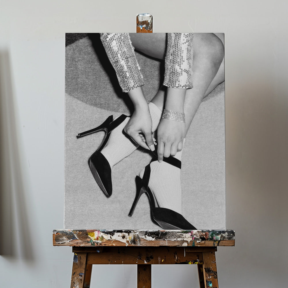 Benfest Svartvitt | Canvas
