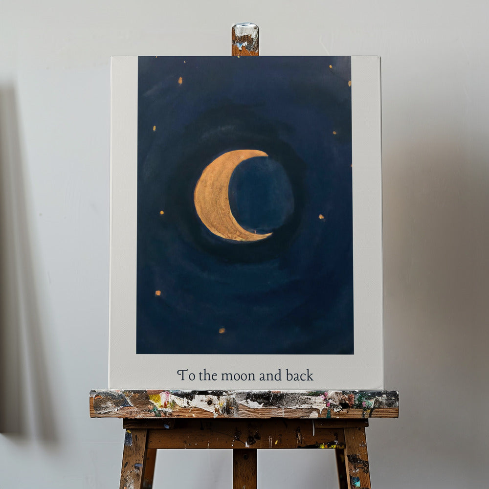 Zum Mond und zurück | Leinwand-Bilder