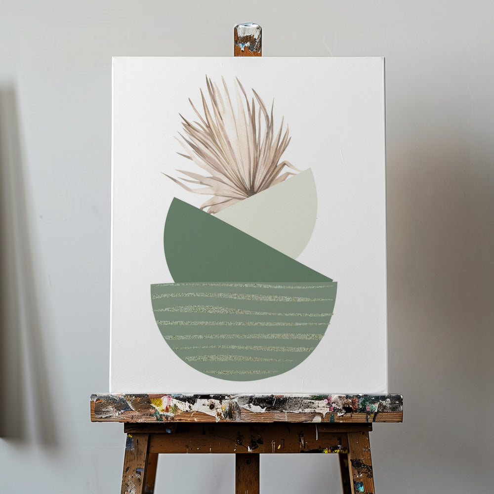 Green Boho 1 | Canvas