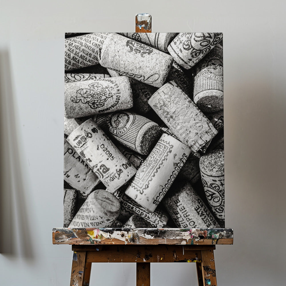 Vin 001 Bw | Tableaux sur Toile