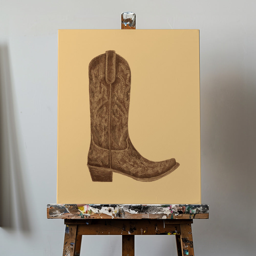 Brauner Cowgirlstiefel | Leinwand-Bilder