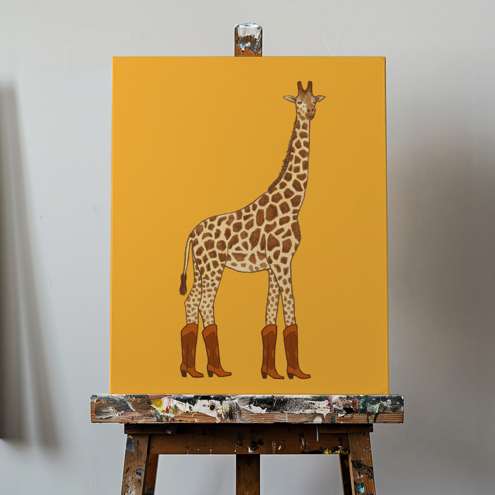 Jolene, die Cowgirl-Giraffe | Leinwand-Bilder
