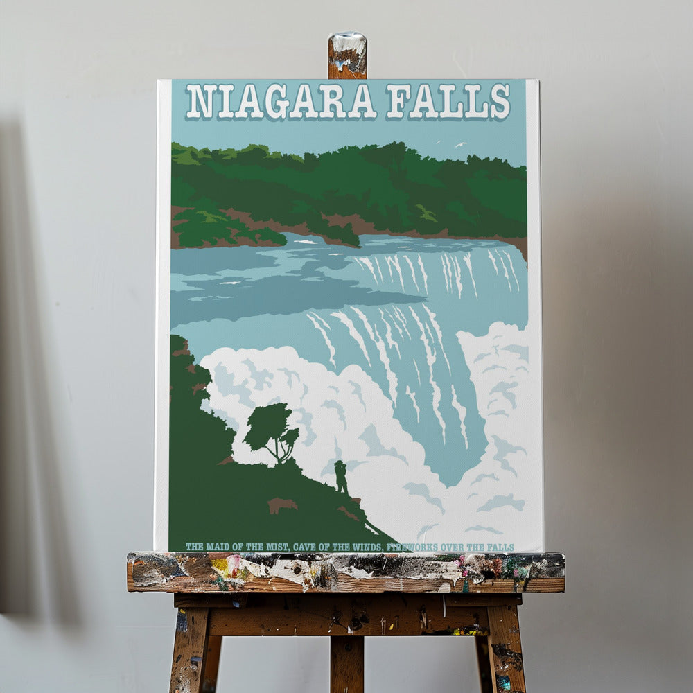 Niagara Falls Rejseprint | Lærredsbilleder