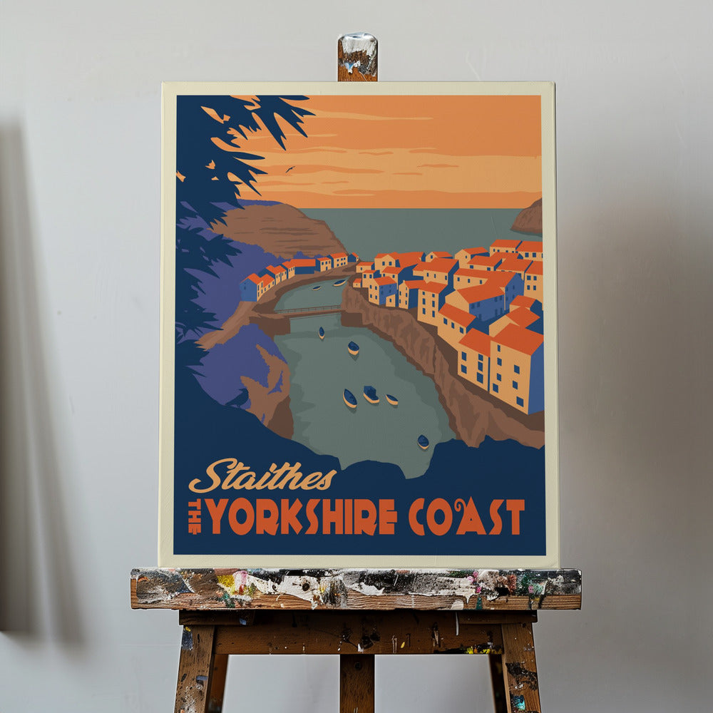 Staithes Yorkshire Resetryck | Canvas