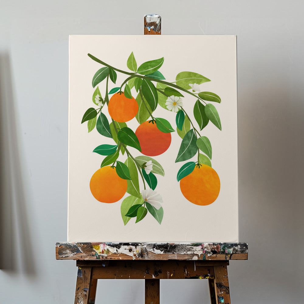 Oranges and Blossoms Ii | Canvas