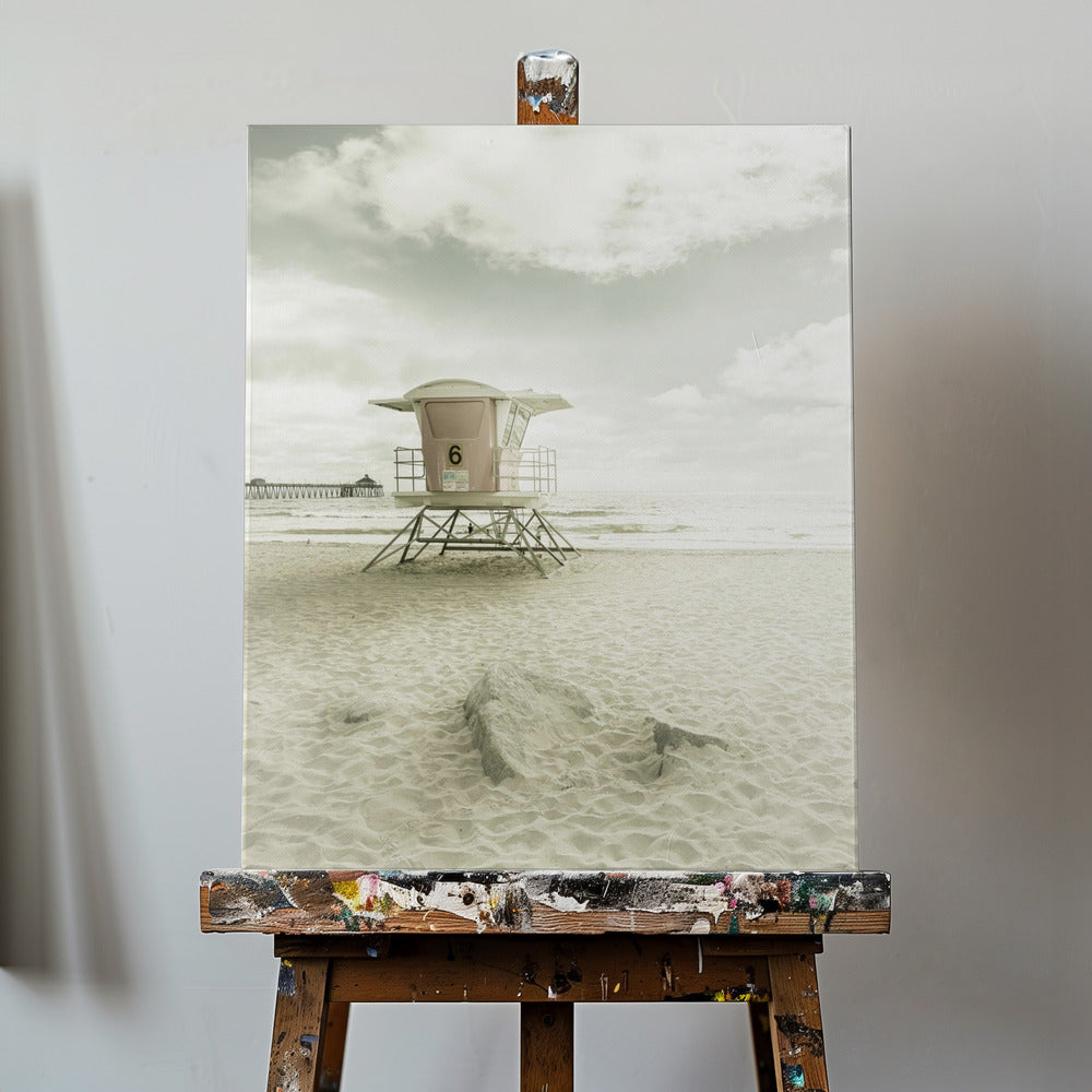 CALIFORNIA Vintage Imperial Beach | Canvas