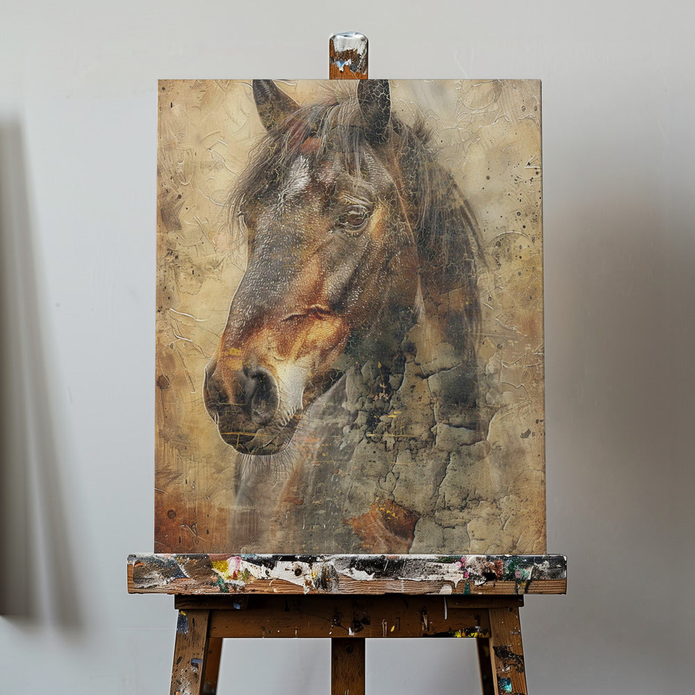 Horse Illustration 09 | Canvas