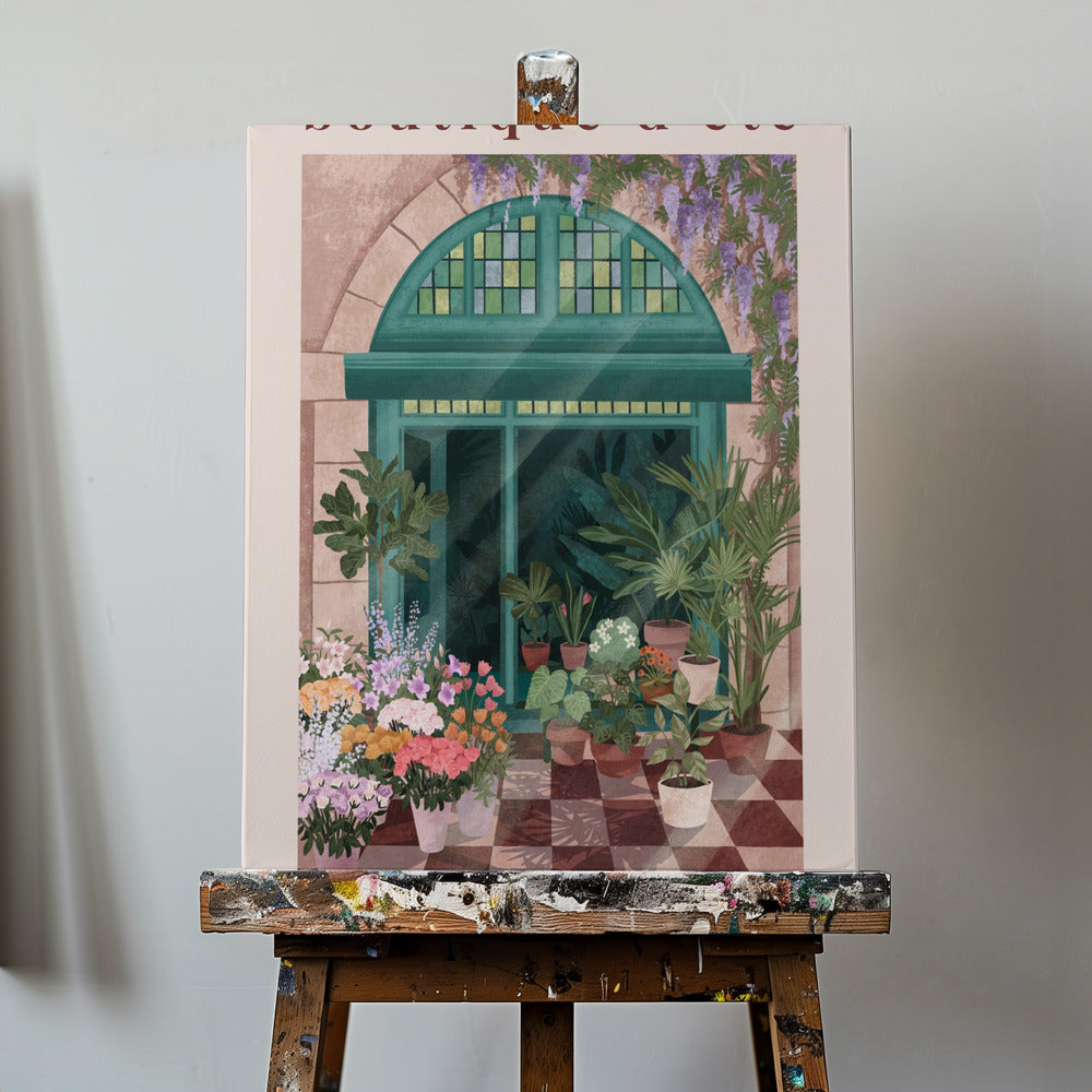 Franse bloemenwinkel Posters - Kunstdrukken | Canvasprints